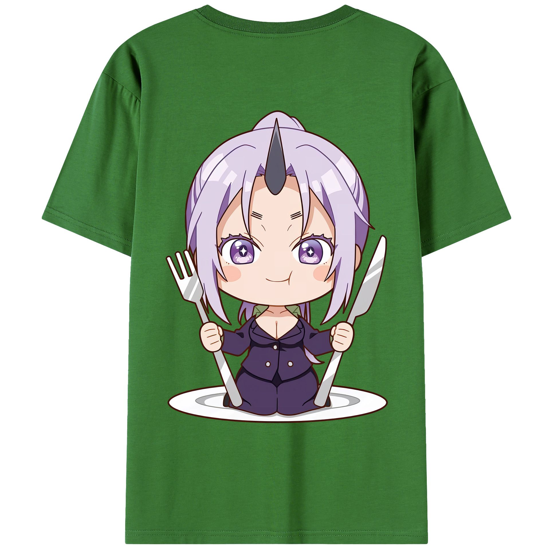 （画像用） 転スラ Regarding Reincarnated to Slime レディース半袖Tシャツ(バックプリント)